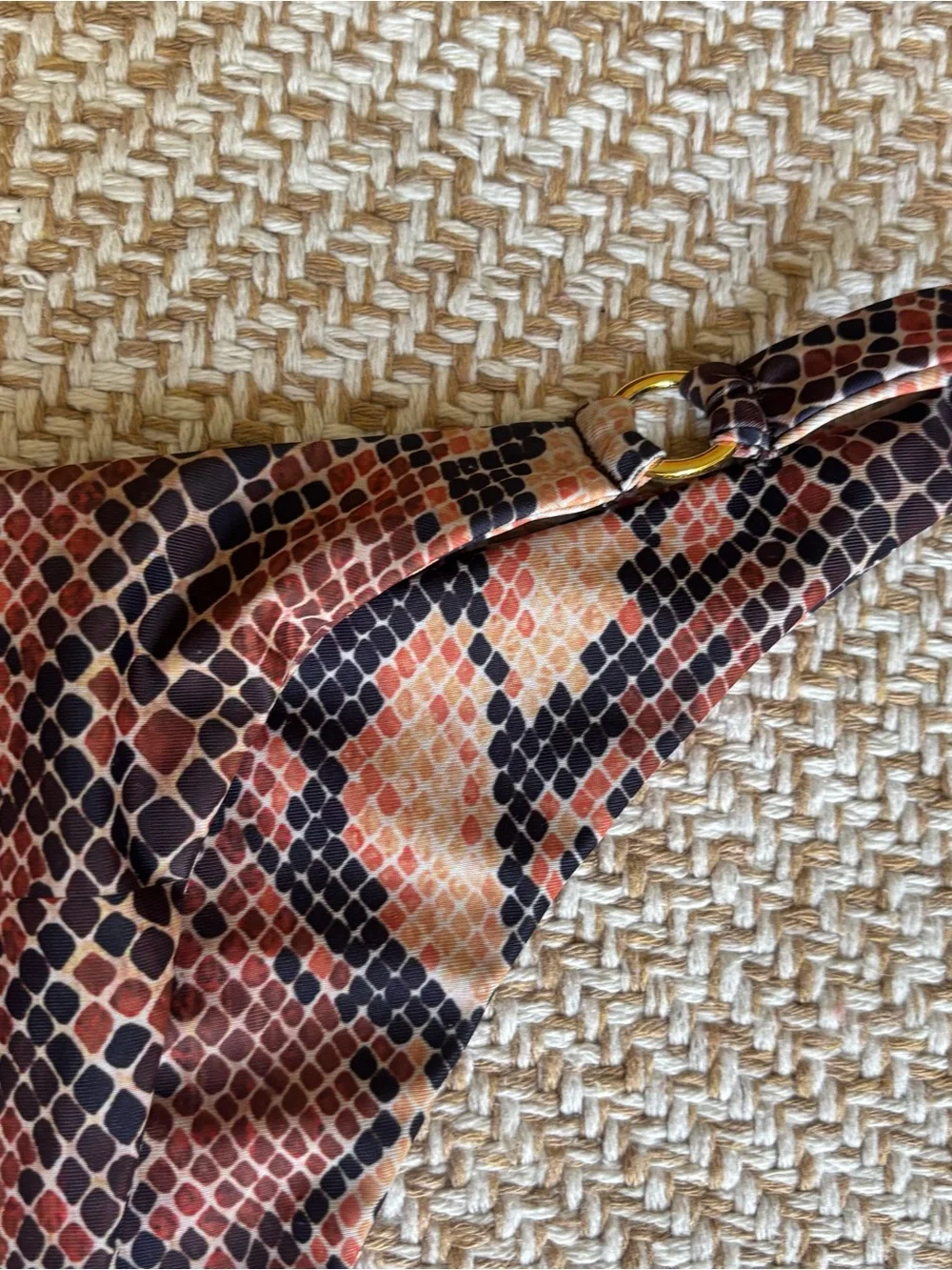 Blackbough Brown and Black Snake-Print Bikini Set - Picture 7 of 13